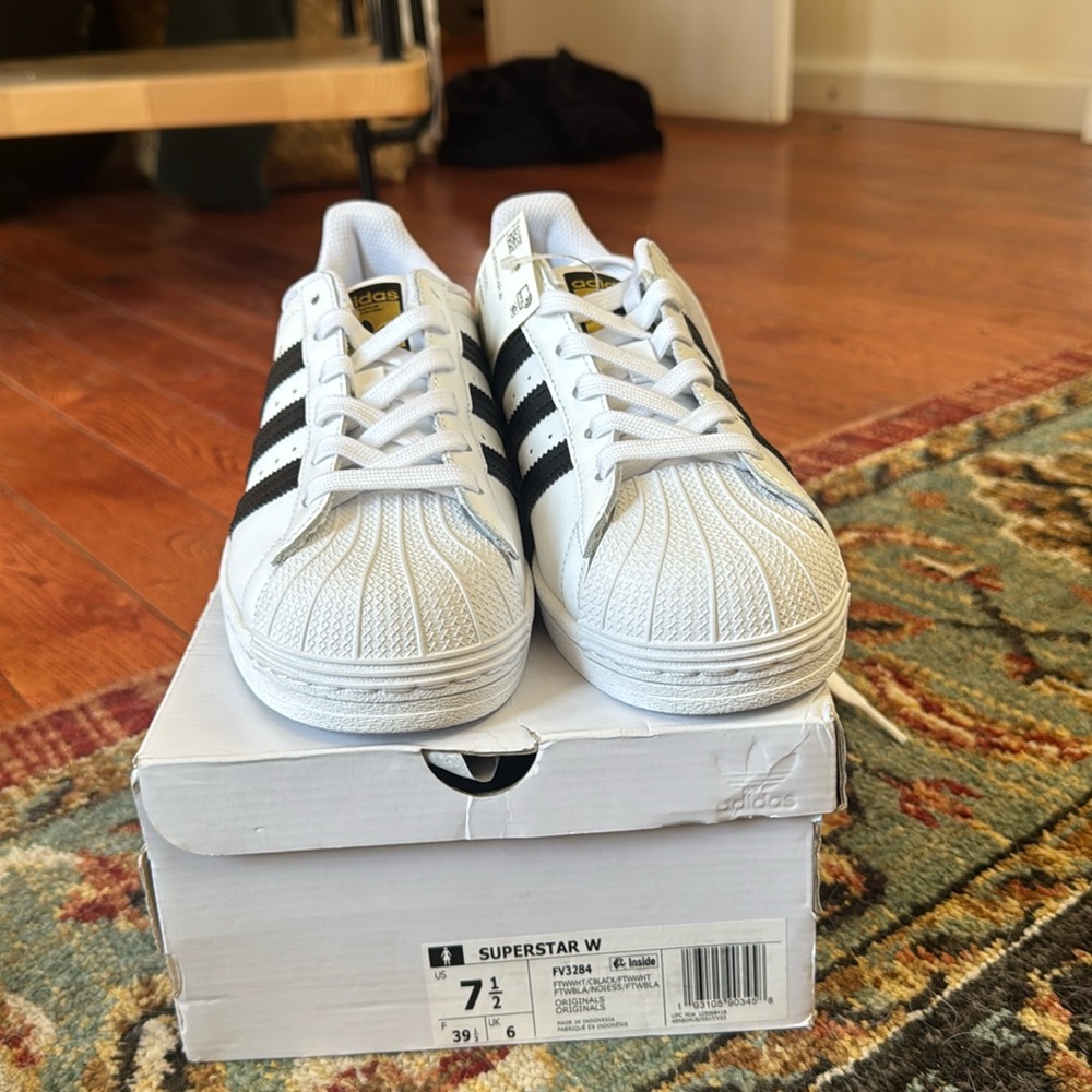 Brand new adidas superstar W - white and black